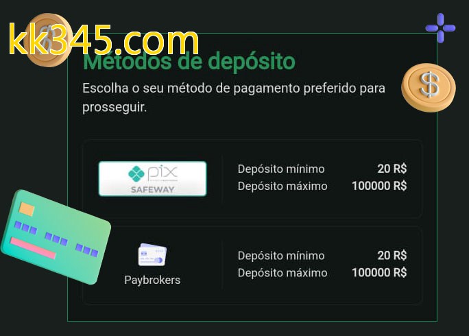 O cassino kk345.combet oferece uma grande variedade de métodos de pagamento